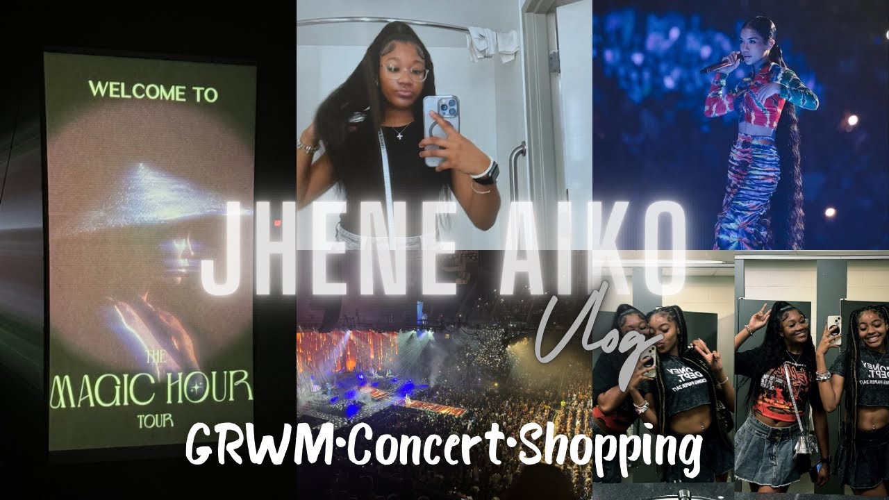 VLOG: grwm, Jhené Aiko Concert, Shopping