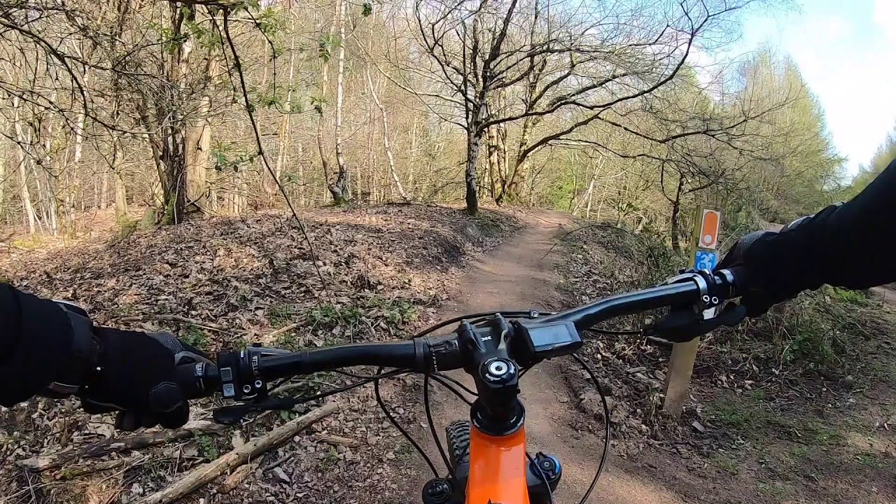 Riding the Orange Alpine 6 Emtb around Forest Of Dean including fast push up