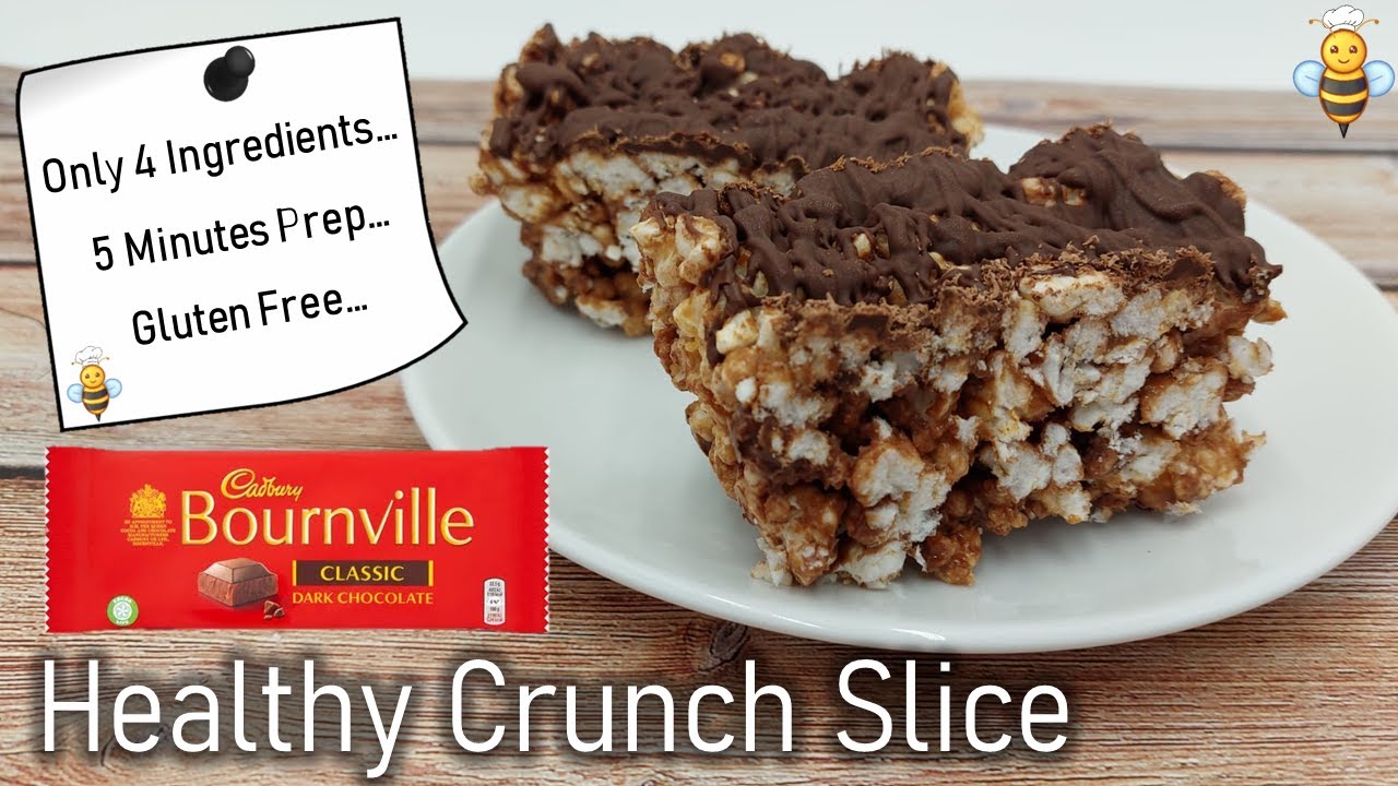 Bournville Healthy Crunch Slice | Gluten-Free Crunch Bar Recipe | Only 4 Ingredients