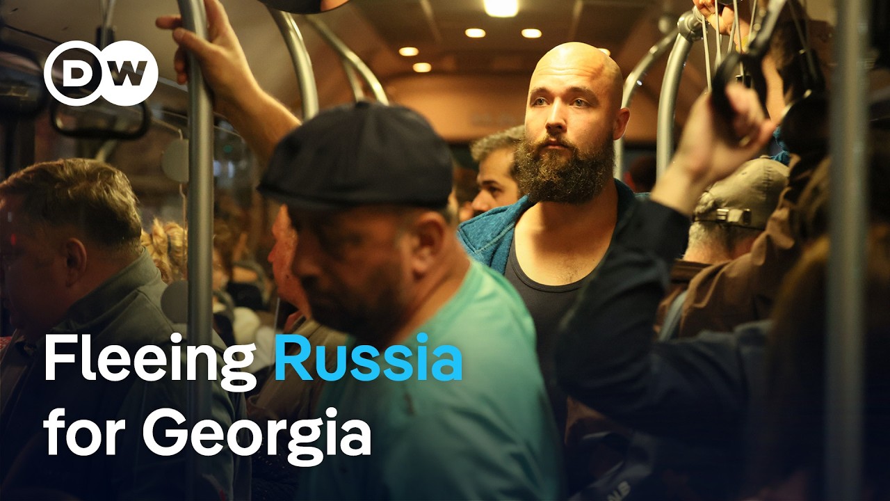 Young Russians head to Georgia over mobilization fears | DW News