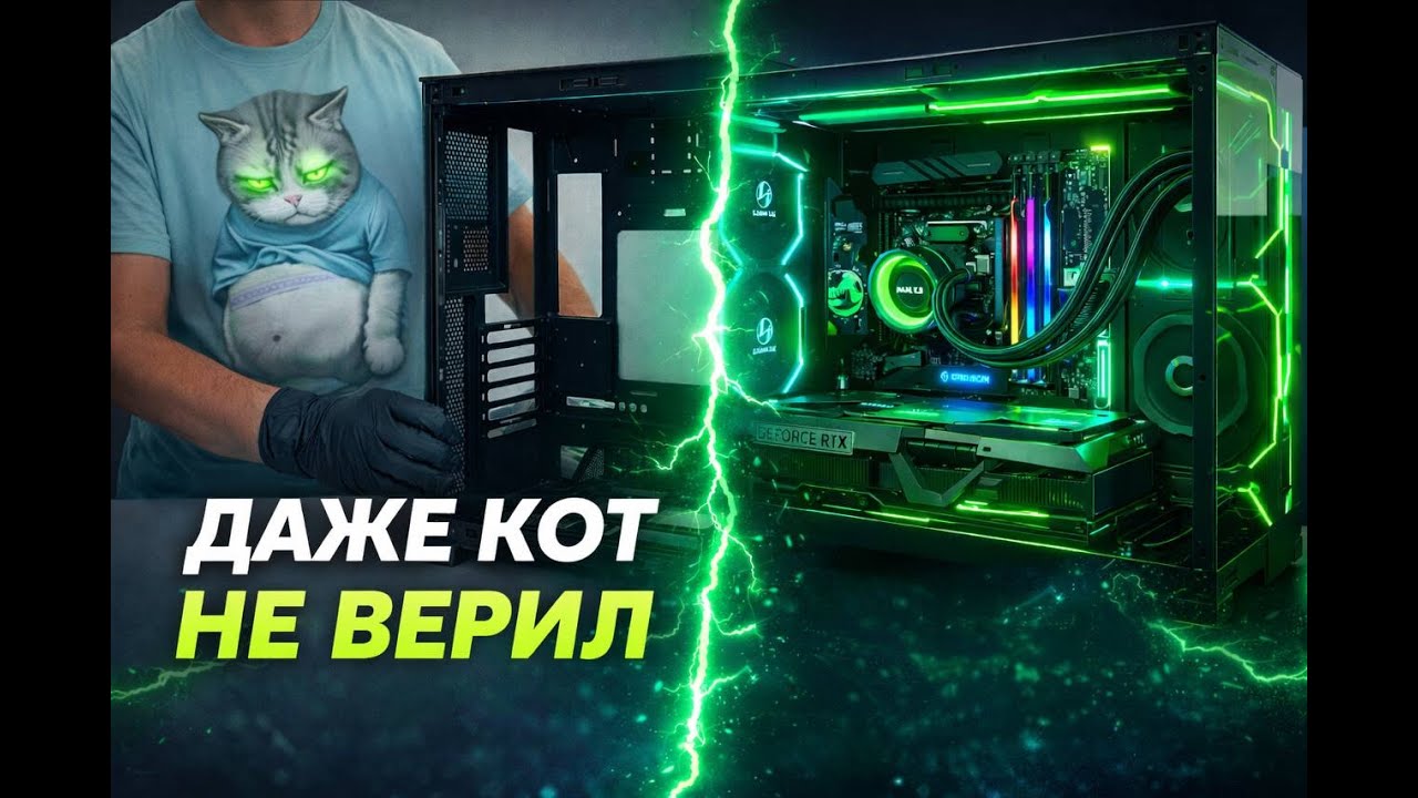 Lian Li O11 Vision Compact 4K | Ryzen 7 9800X3D | RTX 5080 Сборка игрового компьютера