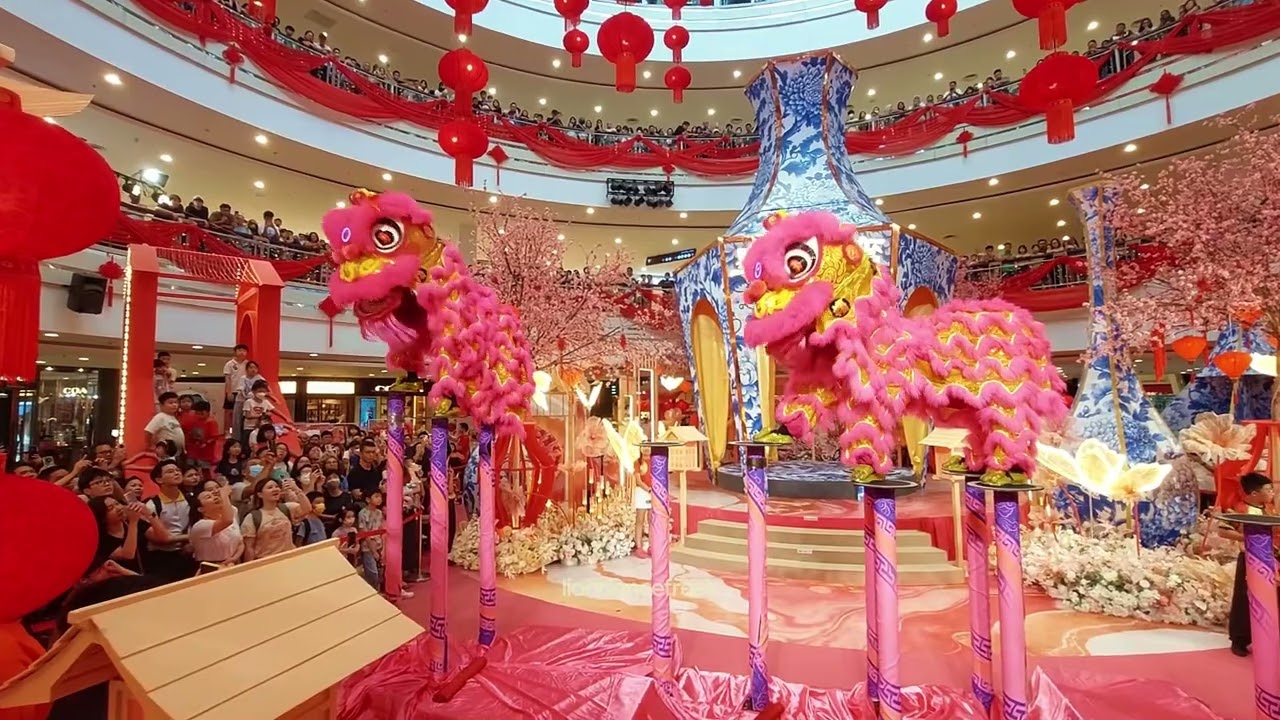 Pre-CNY 2025 - Acrobatic Lion Dance by 槟城宏冠 Penang Hong Guan at Queensbay Mall