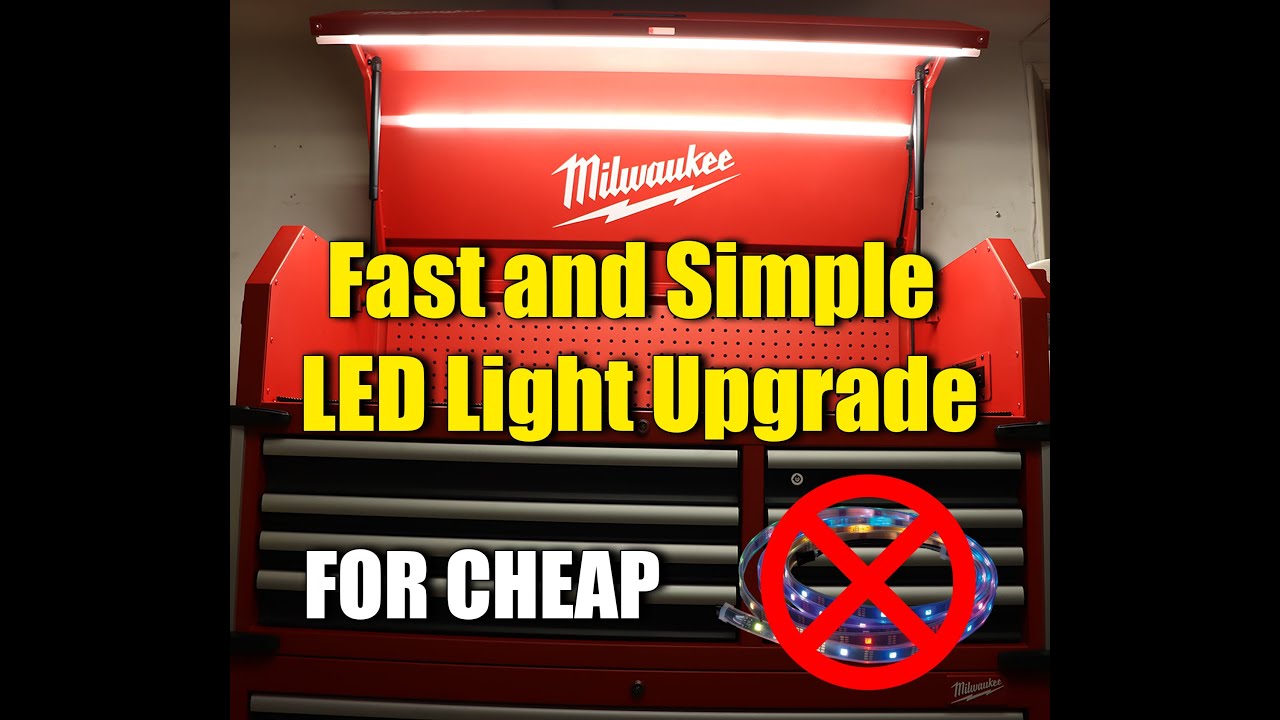 BEST LED LIGHT UPGRADE MOD FOR YOUR TOOLBOX (OVER 6,000 LUMENS!) *EASY INSTALL*