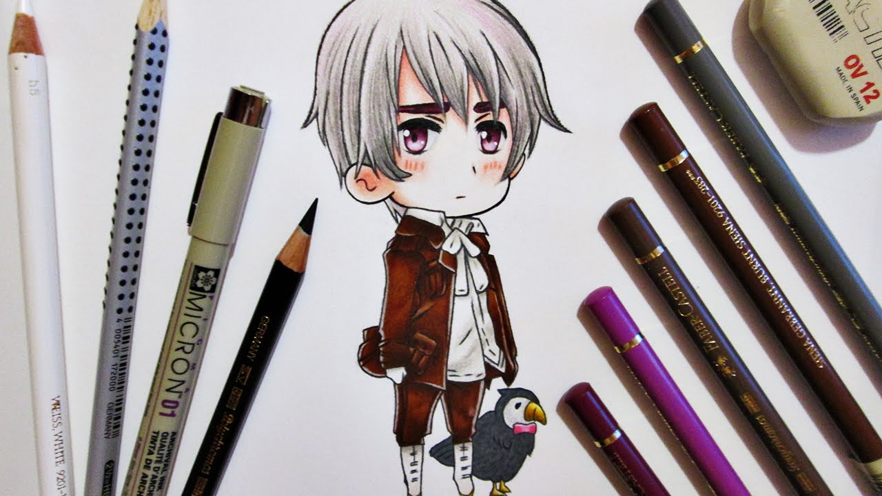 Speed Drawing Chibi Iceland || Hetalia