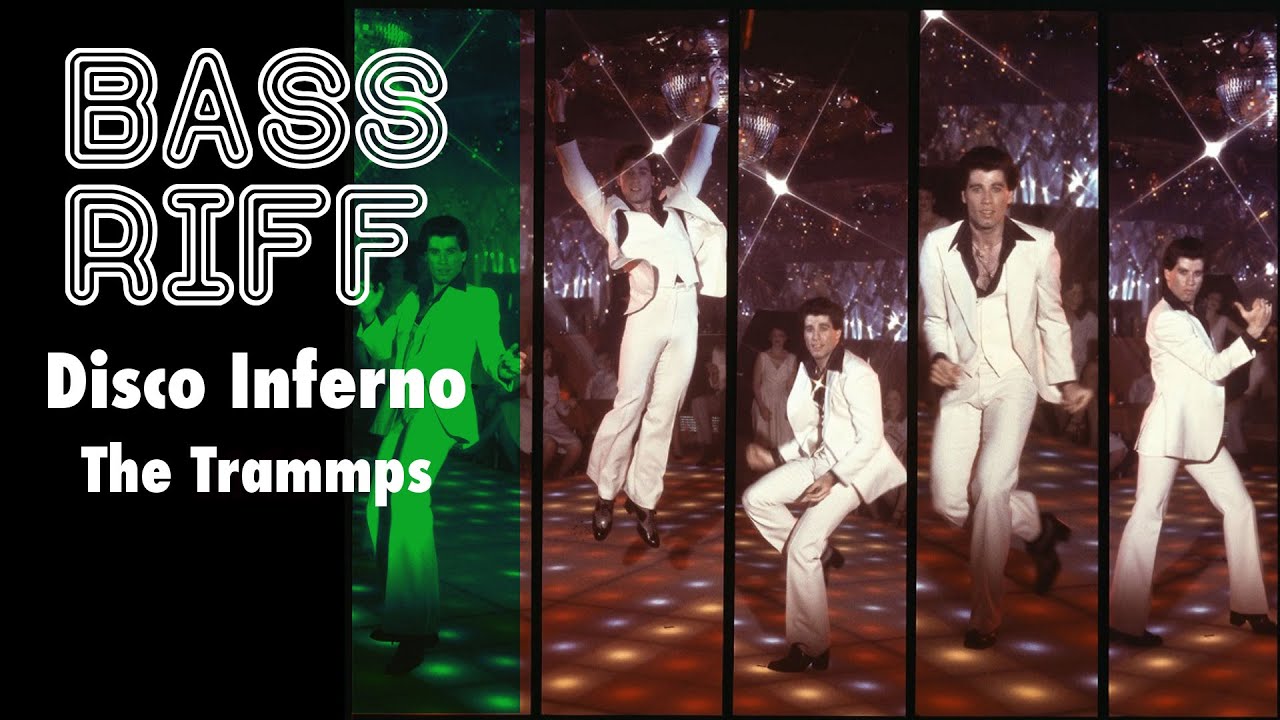 Disco Inferno bass line for beginners with bass tabs.