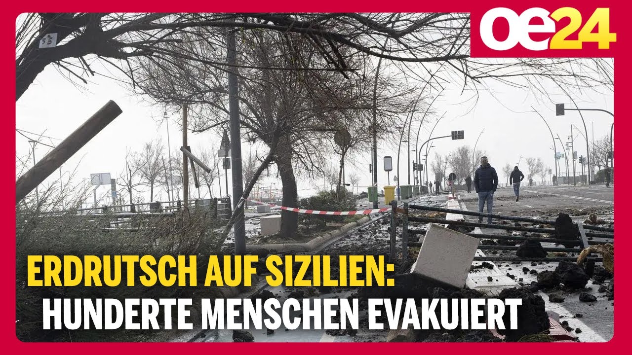 Erdrutsch auf Sizilien: Hunderte Menschen evakuiert