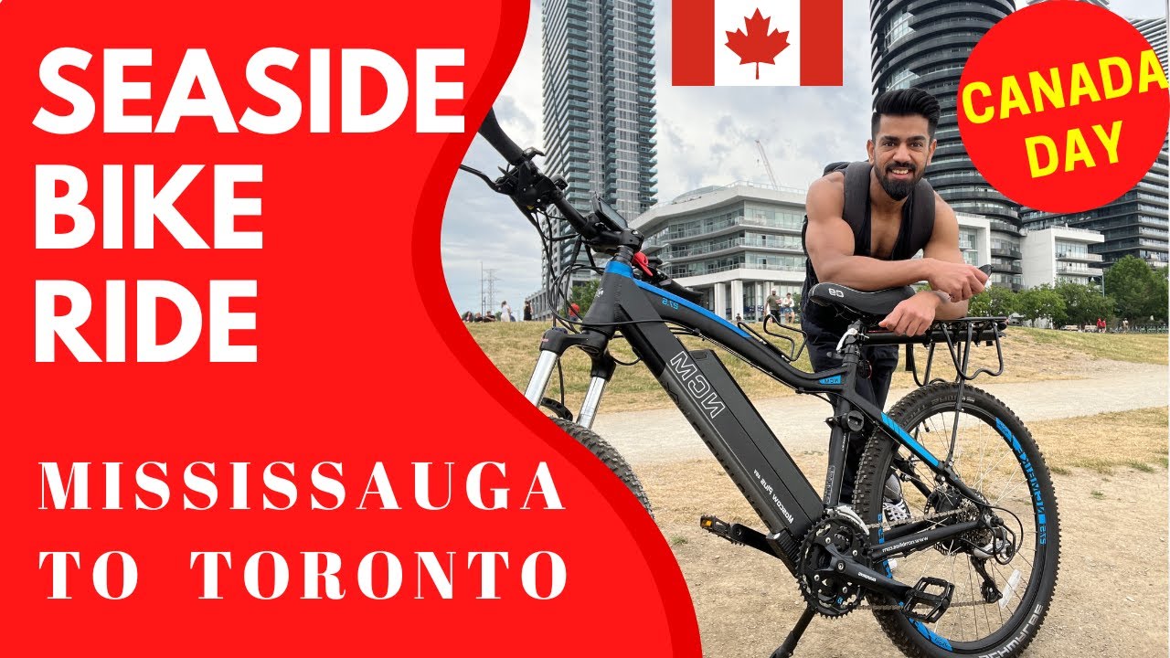 CANADA DAY || ELECTRIC BIKE RIDE|| DOWNTOWN TORONTO SEASIDE VIEWS #lifeincanada #canada #candavlogs