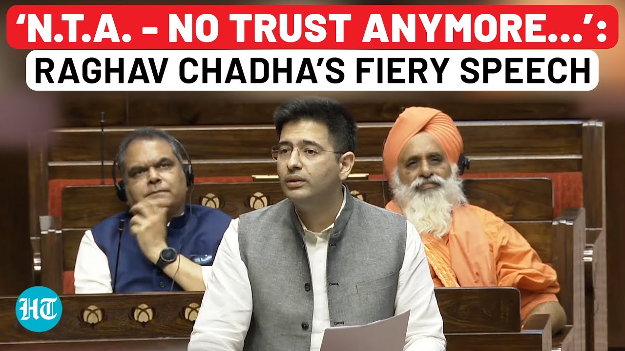 Raghav Chadha Corners Modi Govt In Rajya Sabha Over NEET Controversy; Raises These Questions
