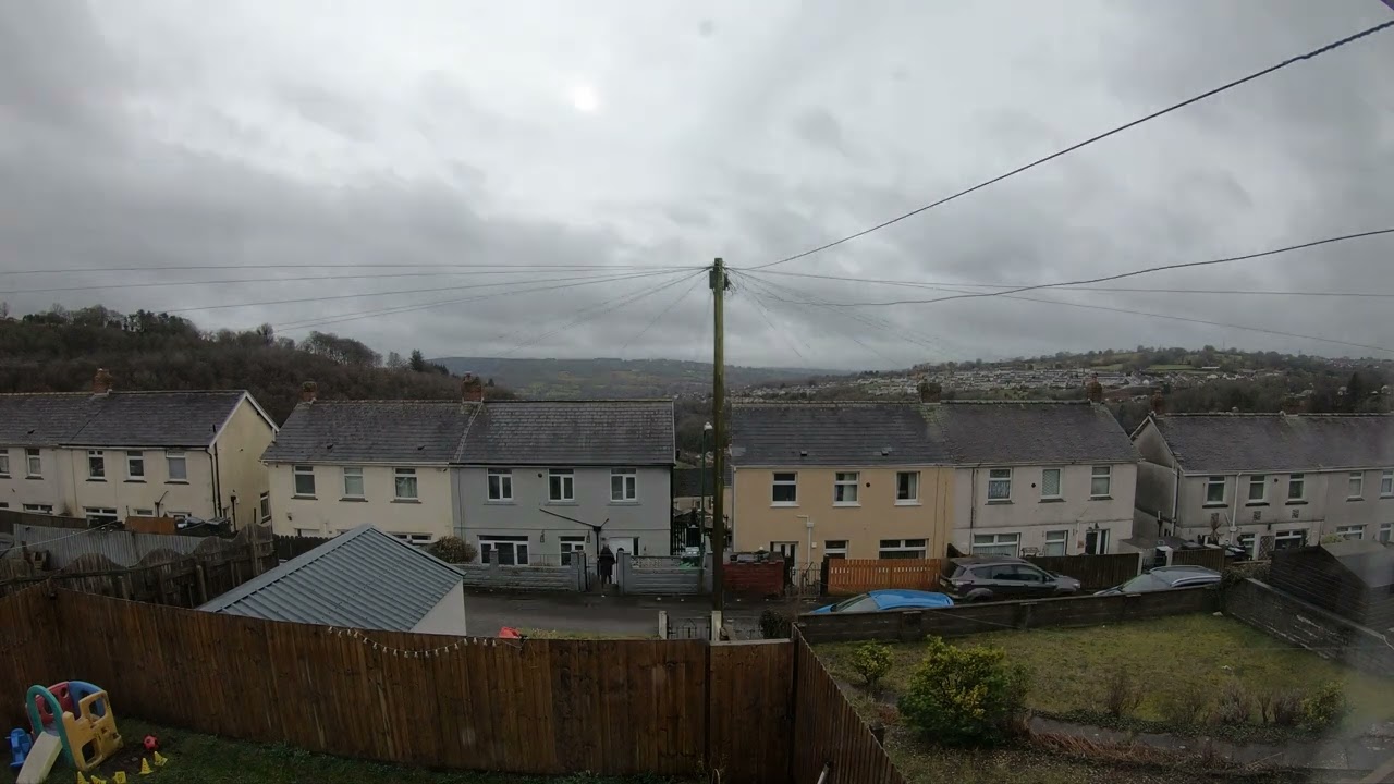 Sky over the Welsh hills