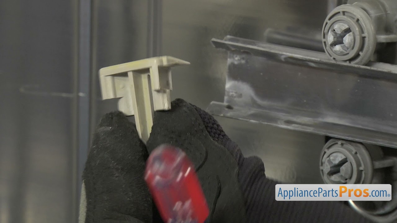 How To: Whirlpool/KitchenAid/Maytag Dishwasher Upper Dishrack Stop WPW10323189