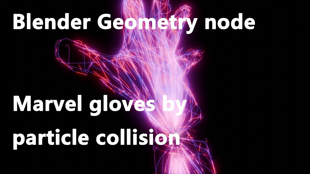 Blender 4.1 geometry node particle trail move around the geometry (energy hand effect)