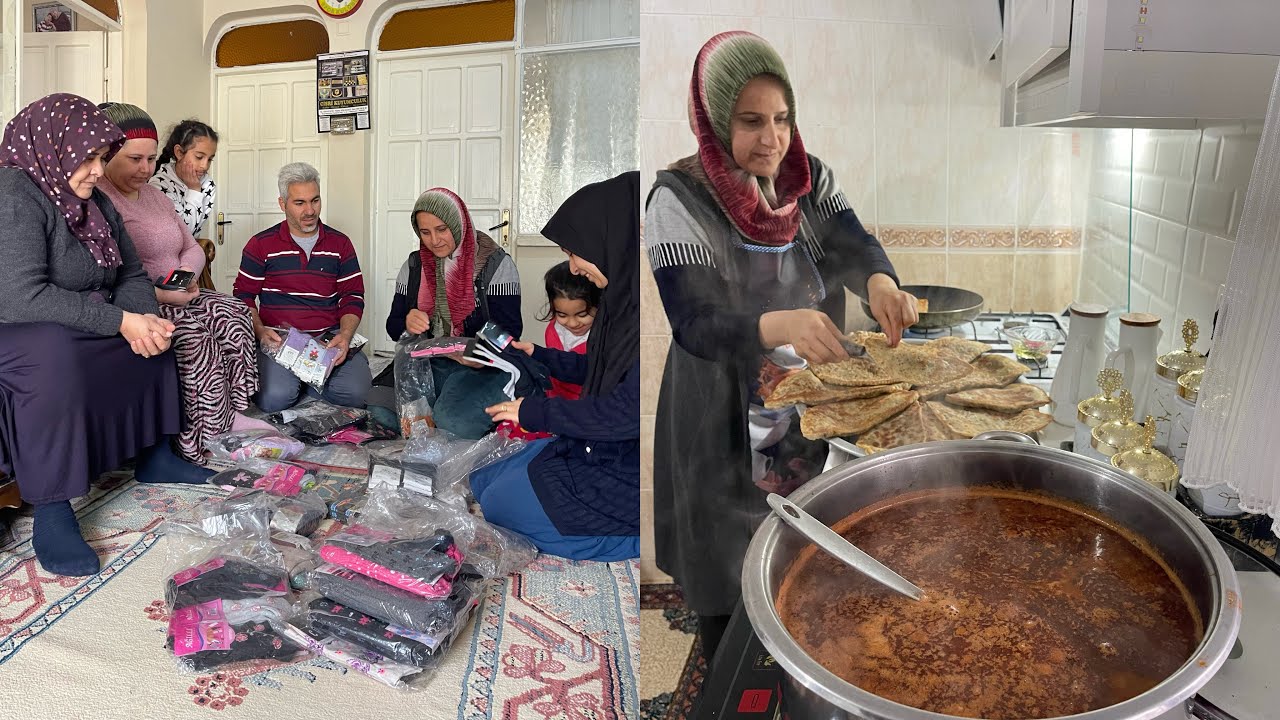 Nefis Ispanaklı Gözleme~Eşkili Gülülük Çorbası~İstanbuldan Çorap Alışveriş Sohbeti