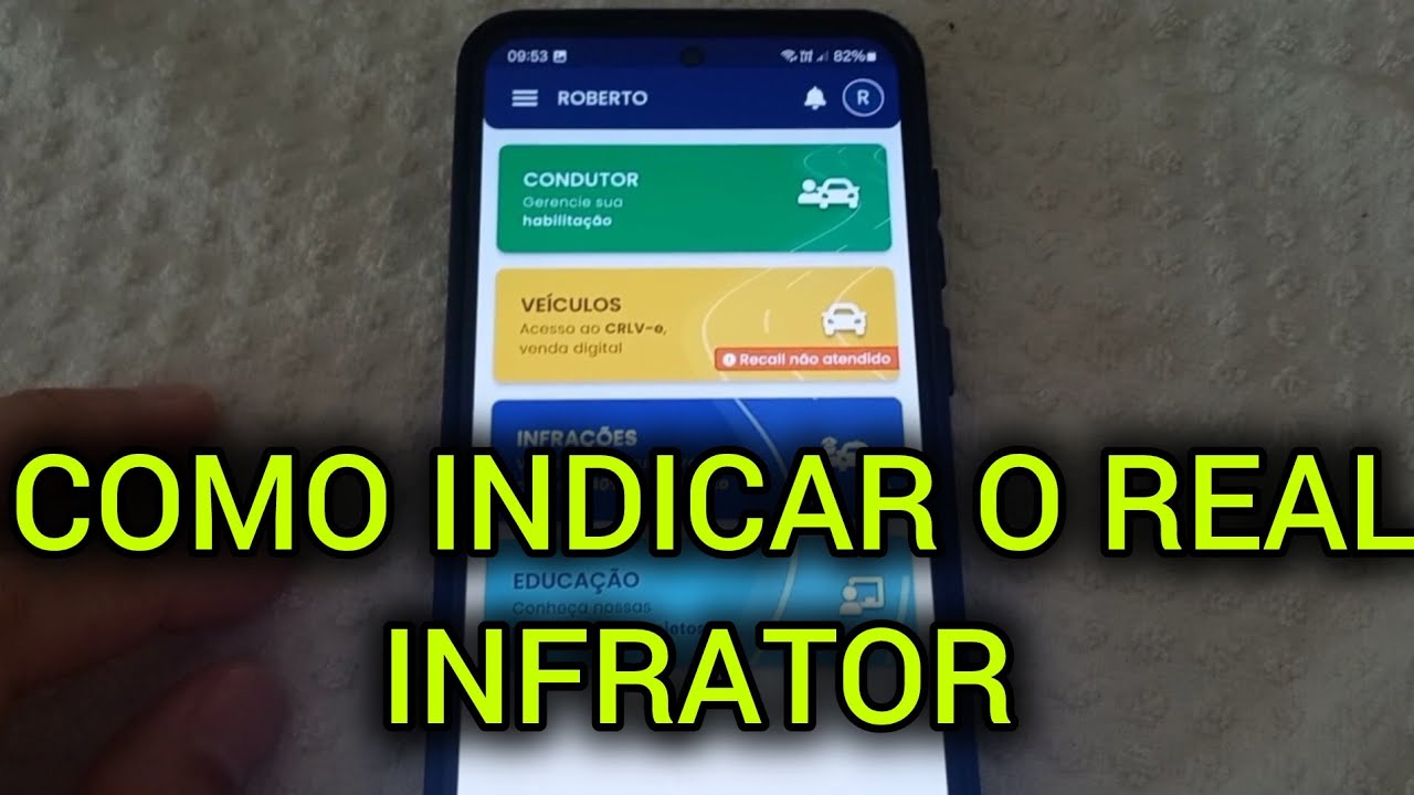 Como indicar o real infrator pela Carteira Digital