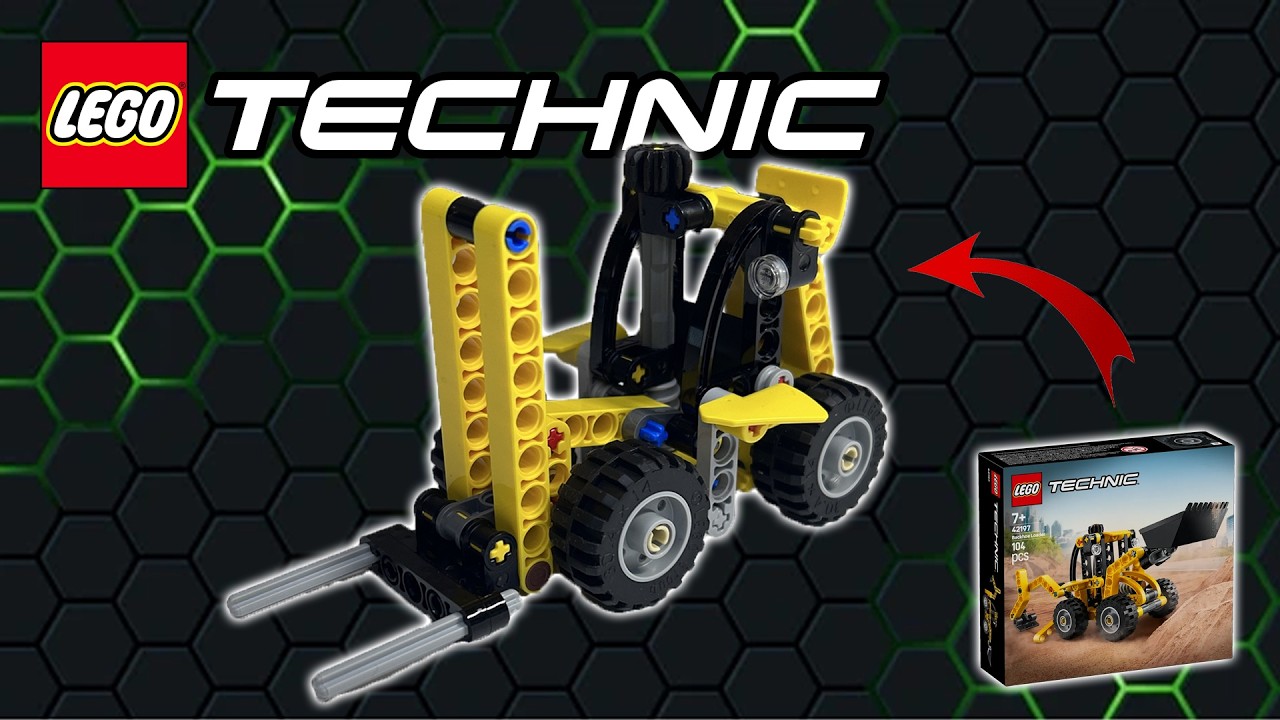 LEGO Technic 42197 Backhoe Loader | Alternate MOC Forklift Speed Build