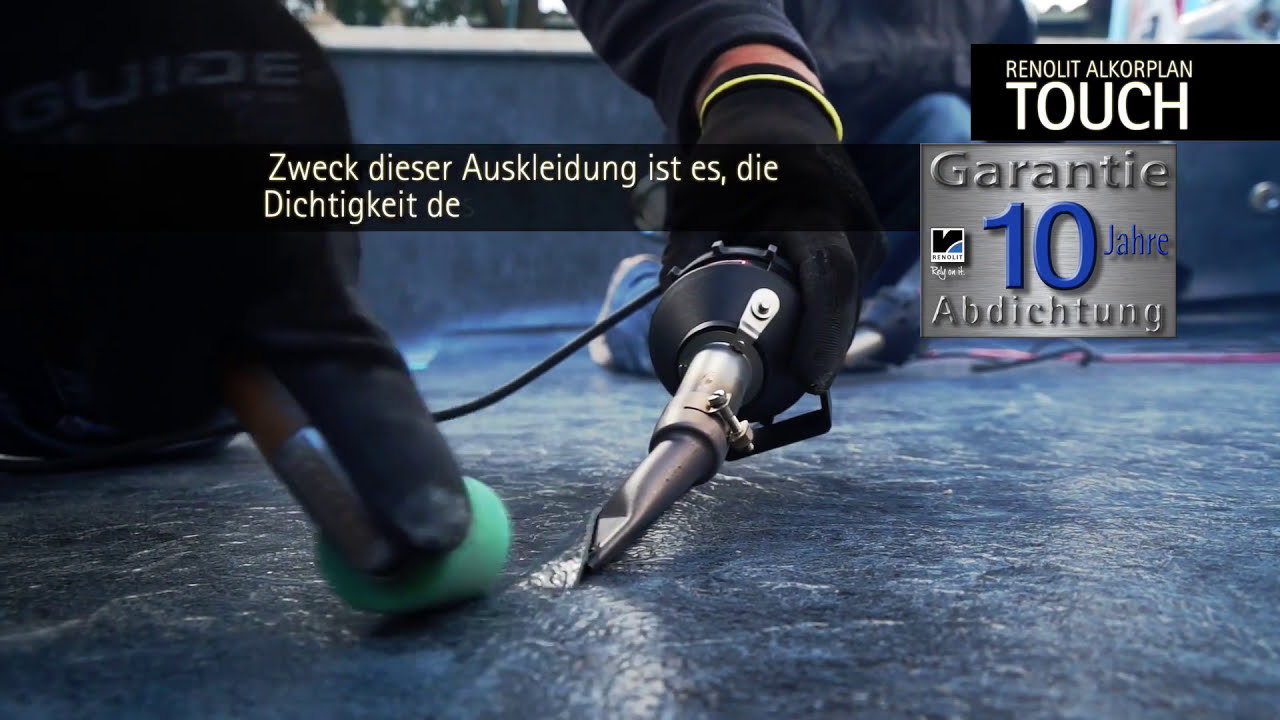 Neuheit 2017 ALKORPLAN TOUCH Gewebeverstärkte Schwimmbeckenfolien
