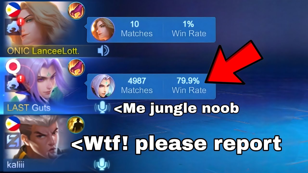 I PRETEND NOOB LANCELOT USER IN HIGH RANKED!! THEY THINK IM NOOB 💀