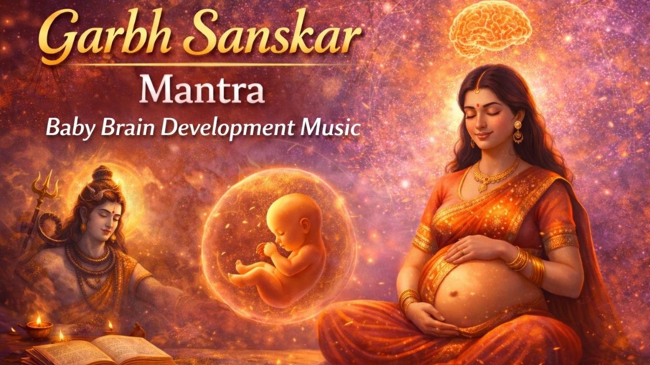 Garbh Sanskar Mantra | Baby Brain Development Music | गर्भ में बुद्धिमान शिशु के लिए