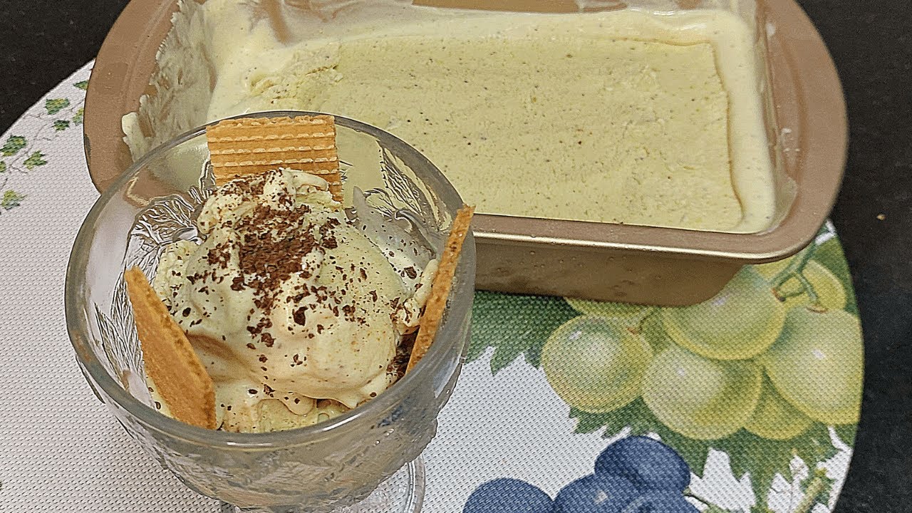 HELADO DE PISTACHOS CREMOSO Y SIN MÁQUINA HELADERA en 5 minutos🍧🍧