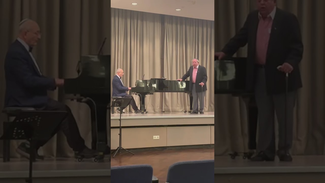 17Th ECA European Cantors Convention in Berlin. Cantor Moshe Dubiner at the piano David Preger