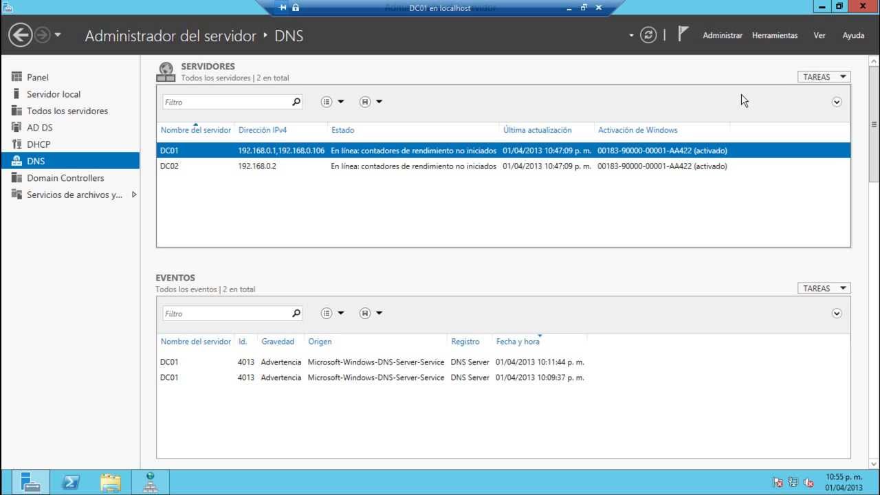 Windows Server 2012 - Crear zona DNS Primaria