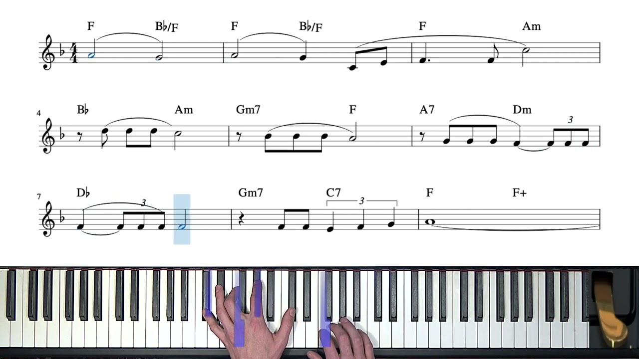What a Wonderful World Piano Tutorial