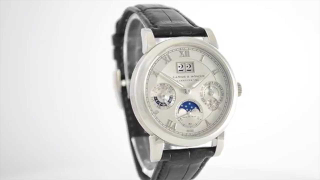 A. Lange & Sohne Sax-O-Mat perpetual calendar 310.025 platinum