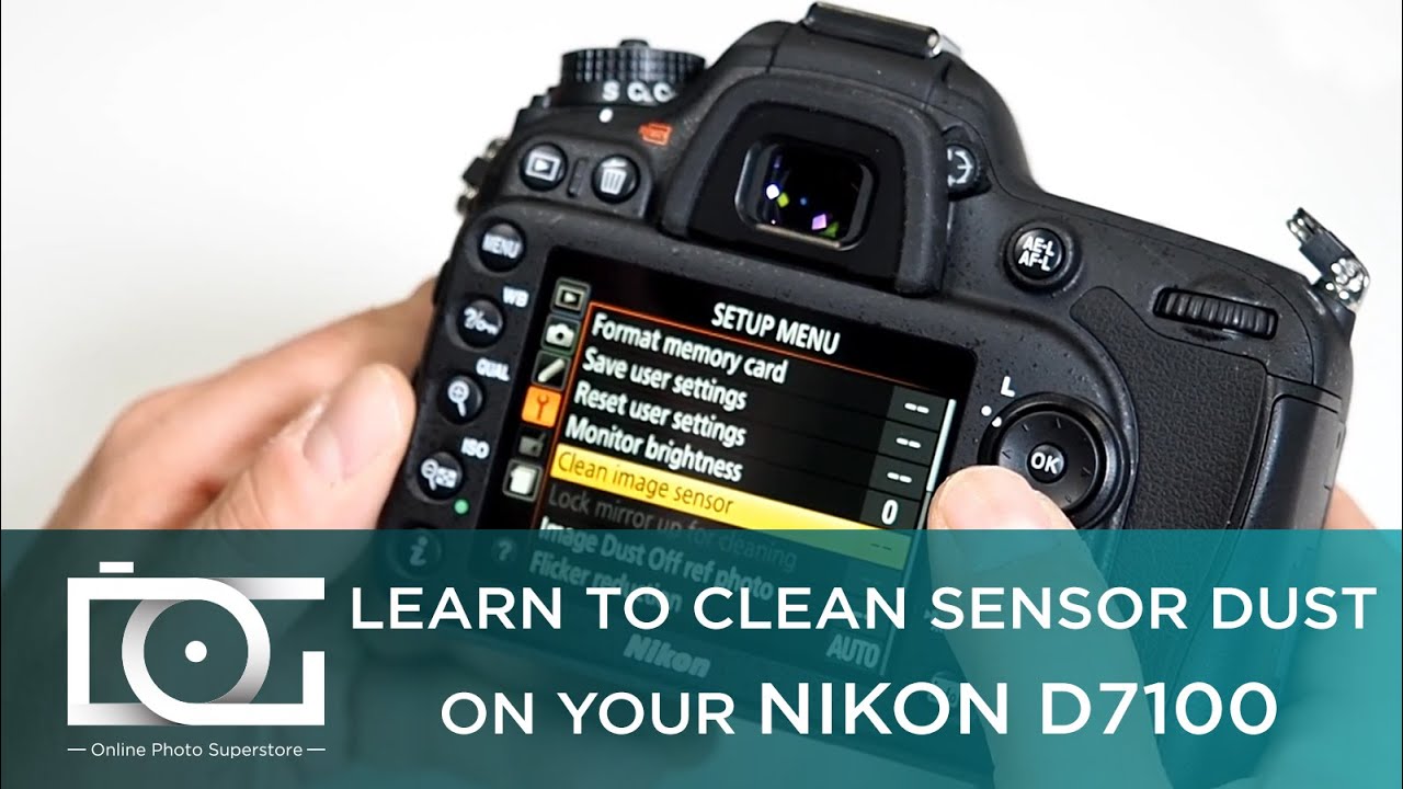 NIKON D7100 SENSOR CLEANING | How to Set to Clean Sensor Dust on NIKON D7100 Cameras