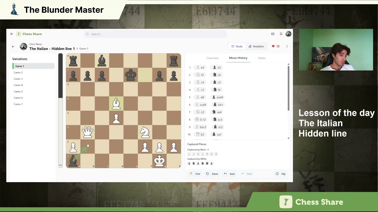 ChessShare Скрытая линия «Итальянский»
