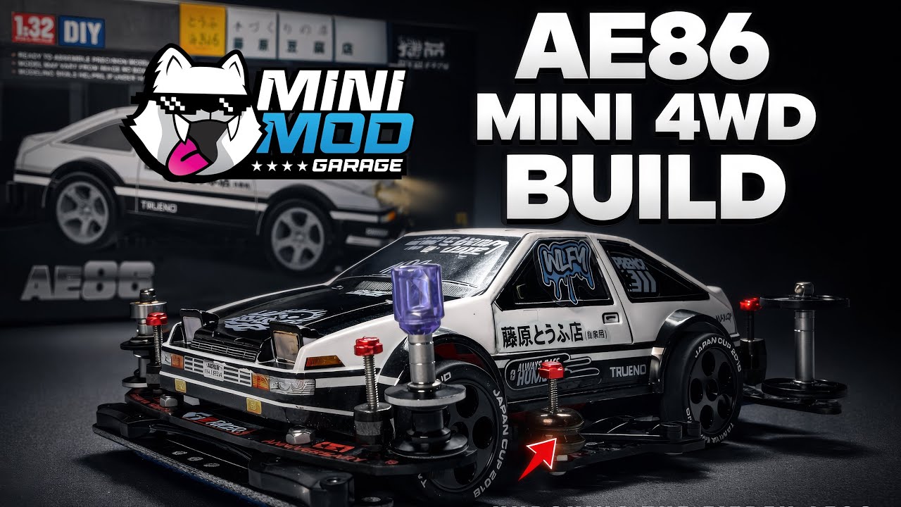 AE86 Mini 4WD Unboxing & Build (Jiepen Kit)