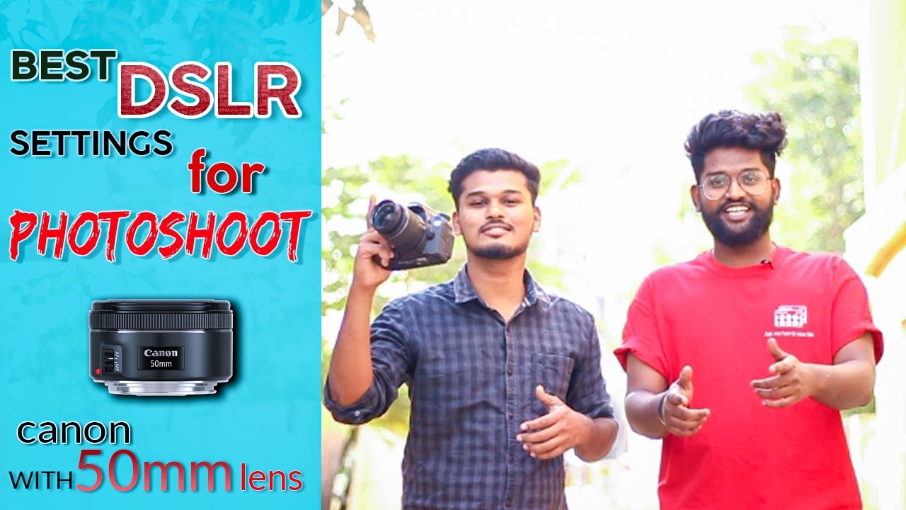 Best DSLR Settings in CANON with 50mm lens for Photoshoot | 3 easy steps in telugu