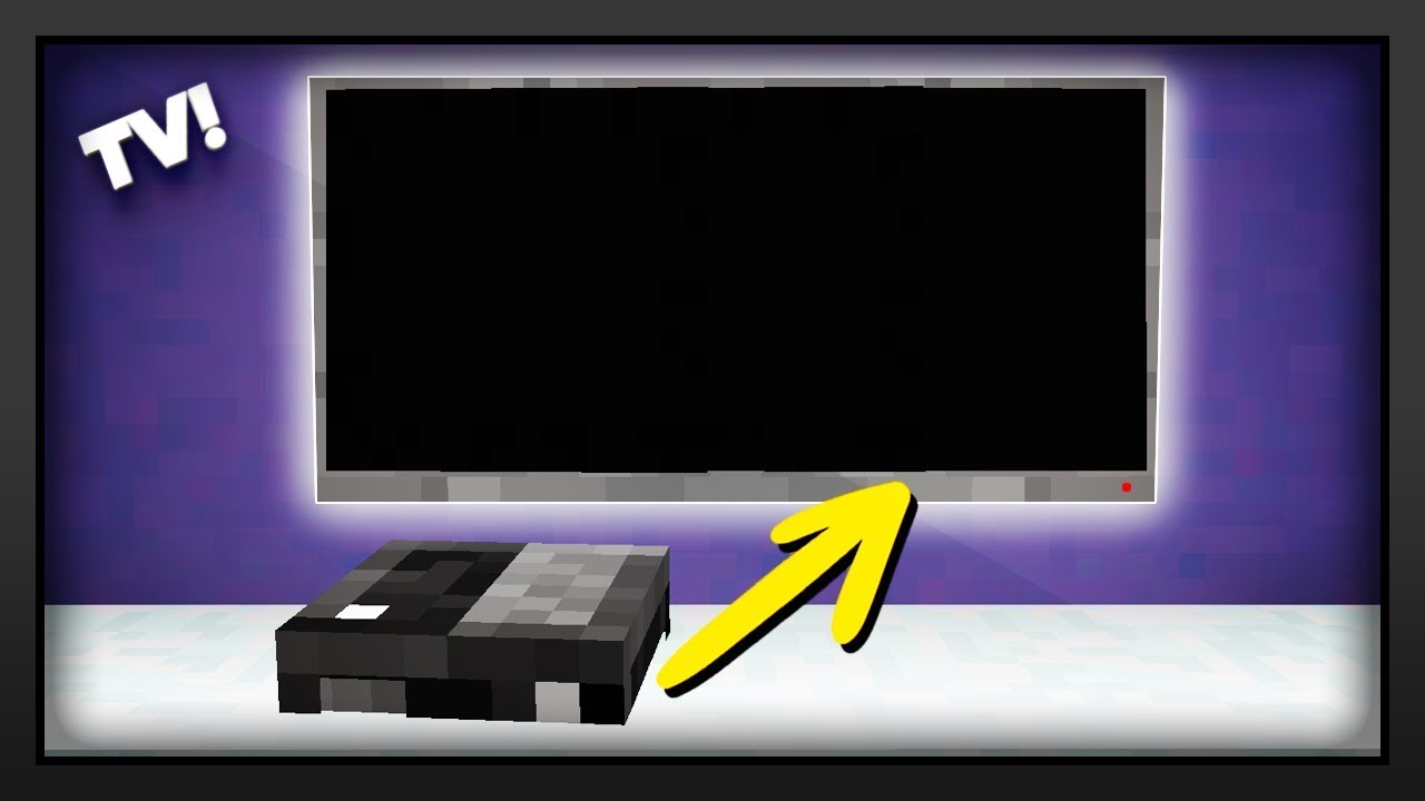 Minecraft - How To Make A Flat Screen TV