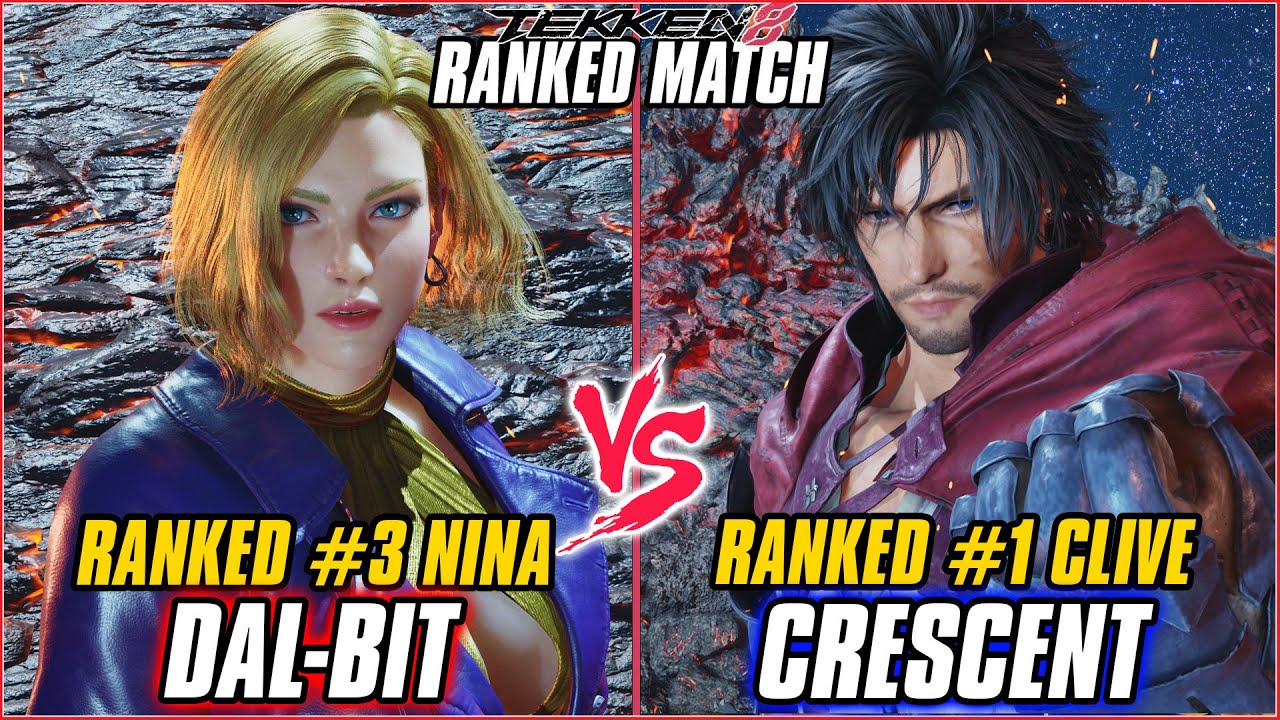TEKKEN 8 ▰ DAL BIT (#3 Ranked Nina) vs CRESCENT (#1 Ranked Clive)  ▰ T8 RANKED GAMEPLAY