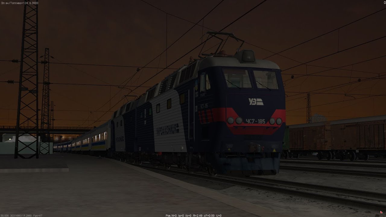 (ZD Simulator) Скорый поезд №12 Киев - Симферополь (3 часть)