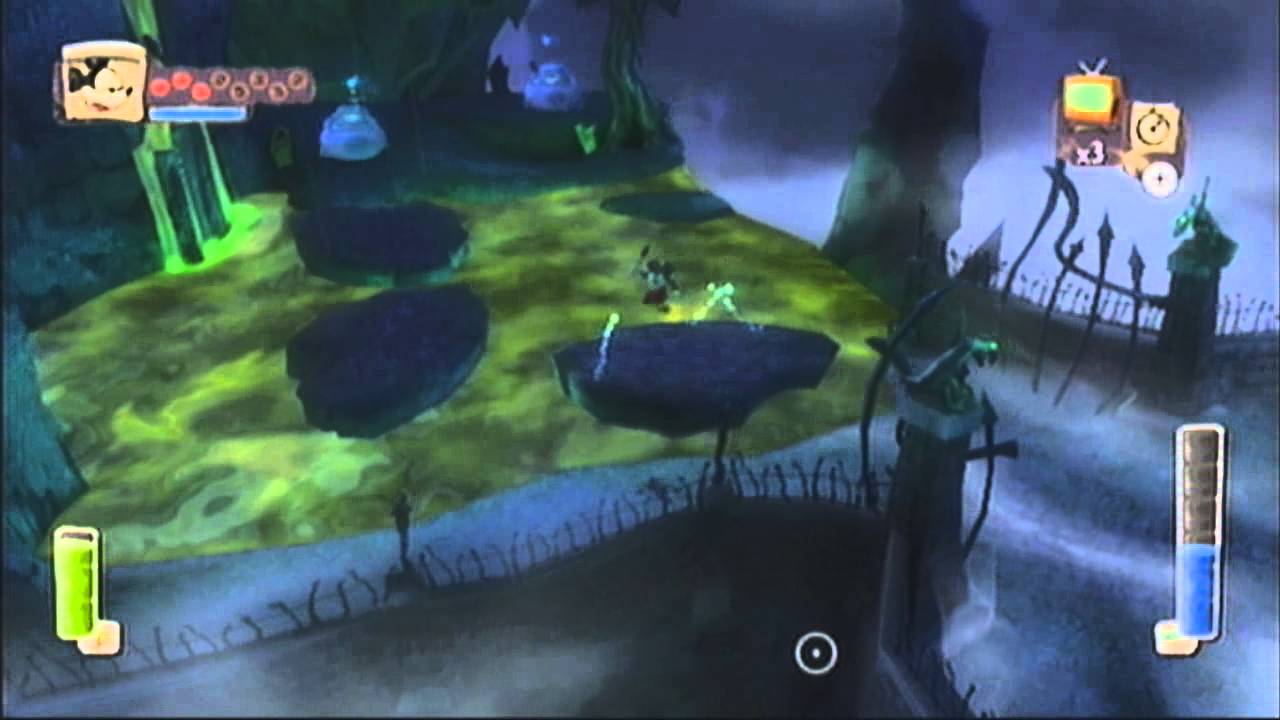 epic mickey walkthrough - hero path - part 25 Lonesome manor entrance