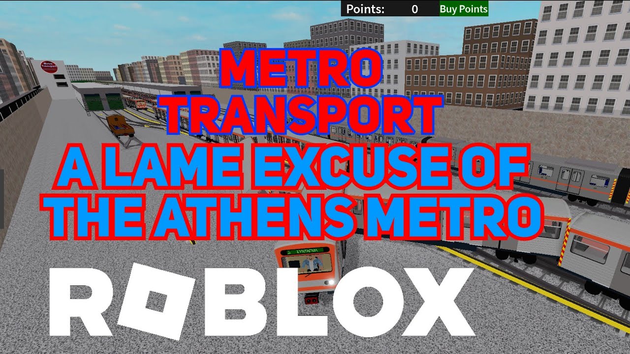 A LAME EXCUSE OF THE ATHENS METRO | ROBLOX METRO TRANSPORT