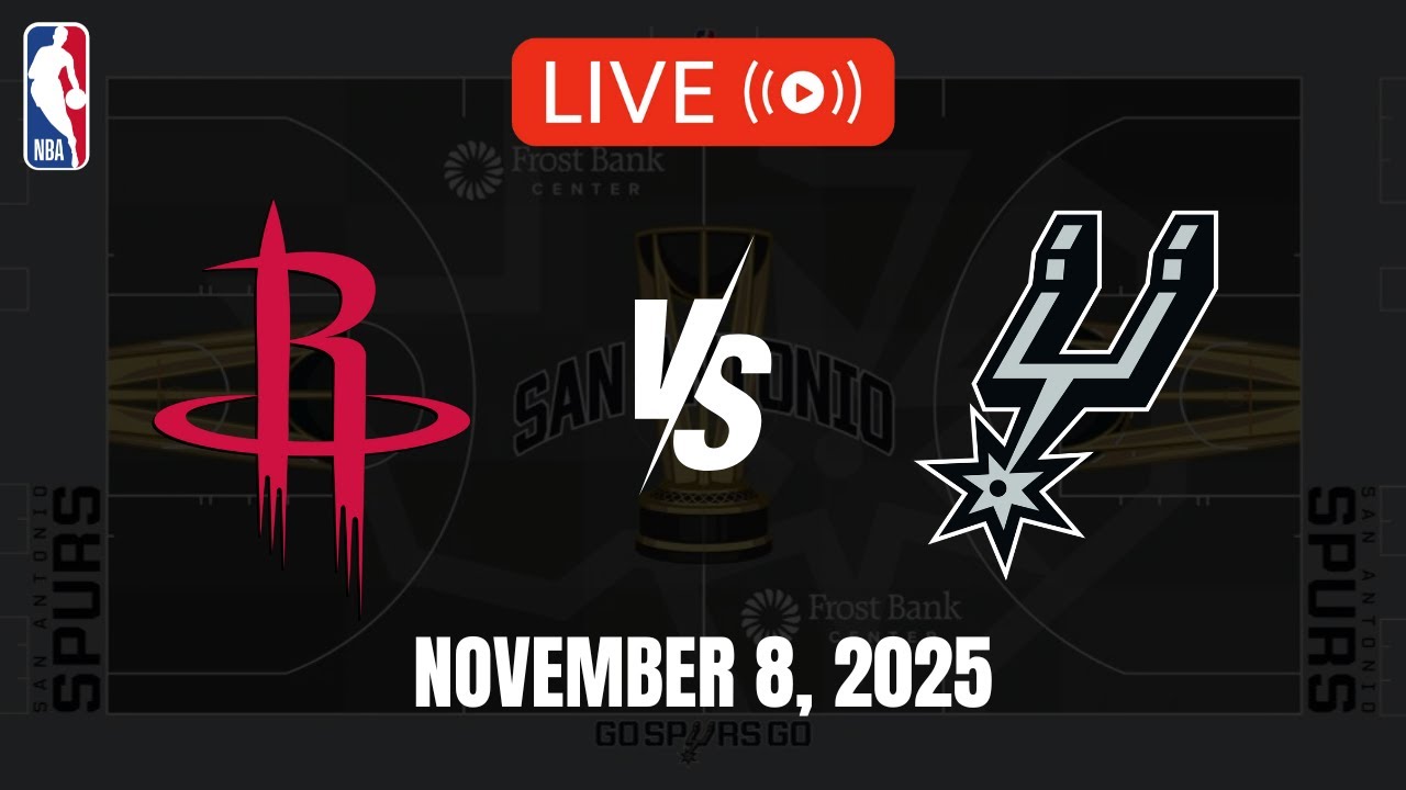 NBA LIVE! HOUSTON ROCKETS vs SAN ANTONIO SPURS | 2025 NBA CUP | November 8, 2025 | NBA 2K26