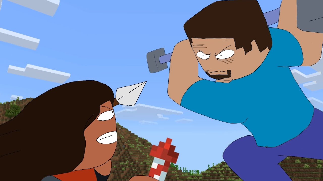 The duel (Minecraft animation)