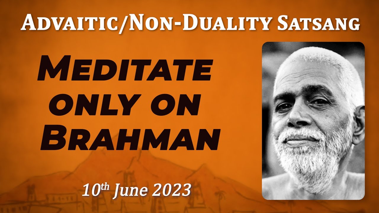 565. Bhagavan Ramana Satsang - Meditate only on Brahman