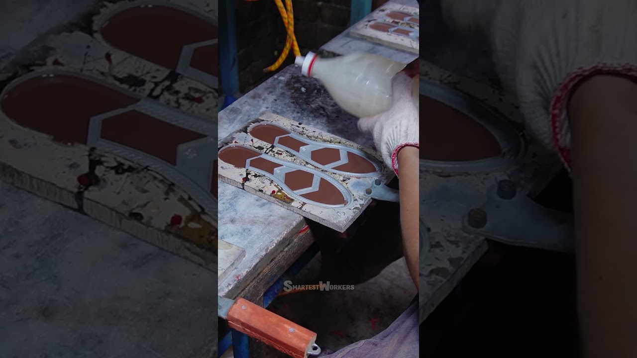 Rubber sole manufacturing : Factory process