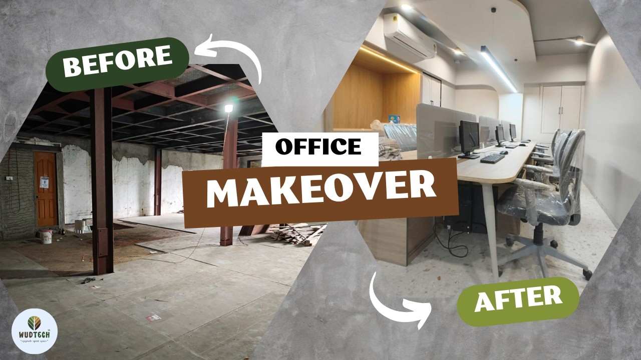 Modern Office Interior Transformation | Thane Project by Shree Interior Wudtech