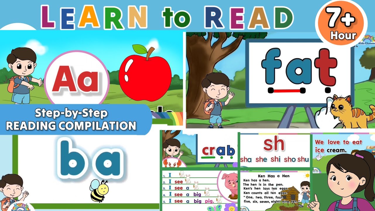 Alphabet Sounds, Two-Letter Blends, CVC Words, Consonant Blends & Digraphs, Sentences, and Stories 