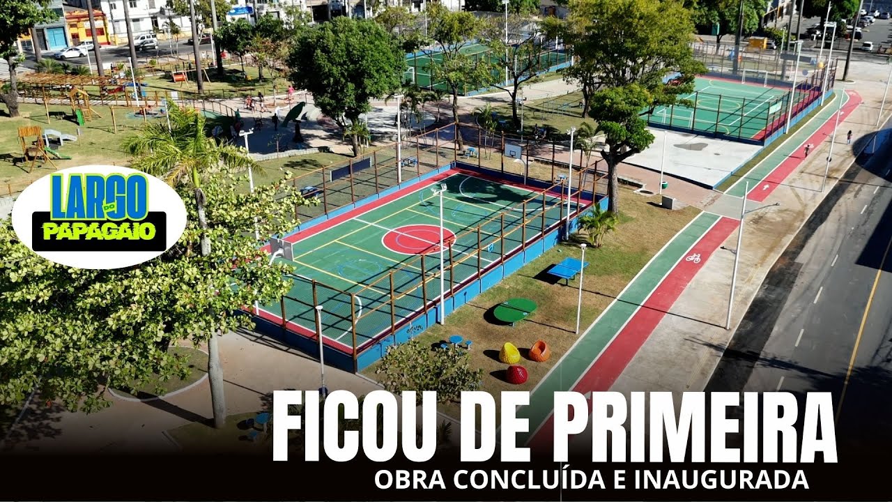 LARGO DO PAPAGAIO - obra concluída e ficou de primeira