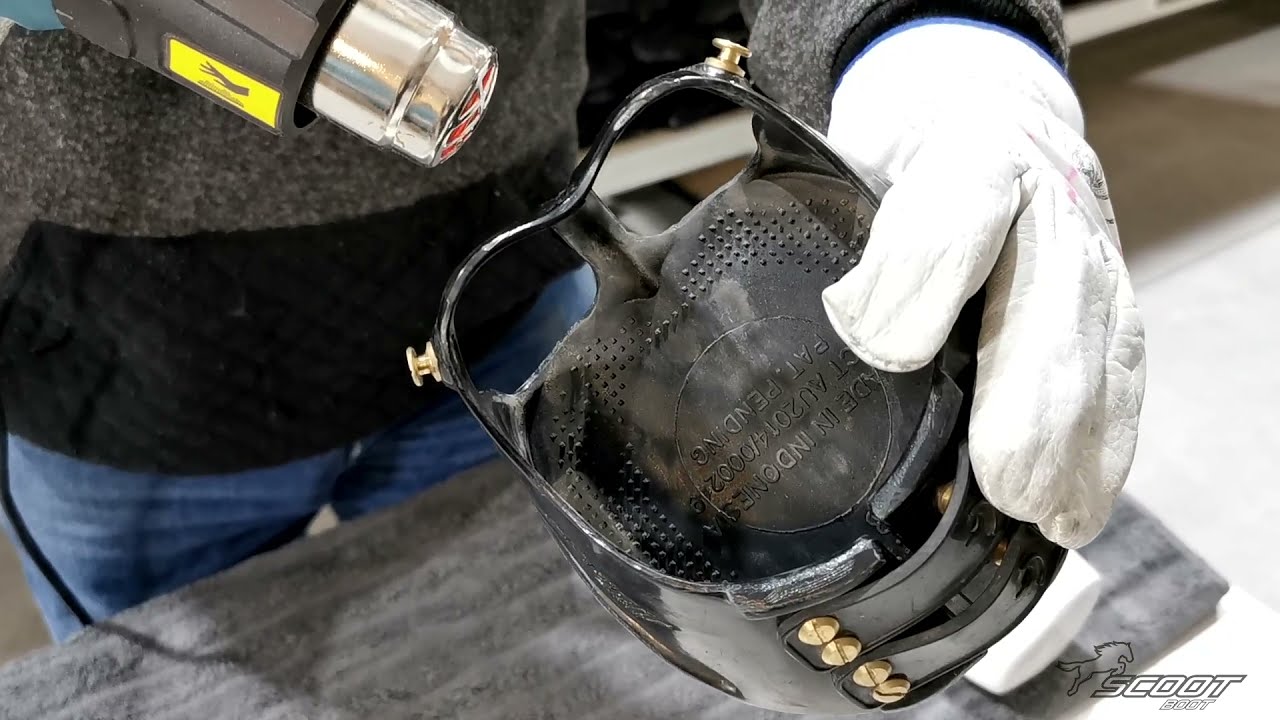 How to heat stretch the Scoot Boot heel straps for a customised fit