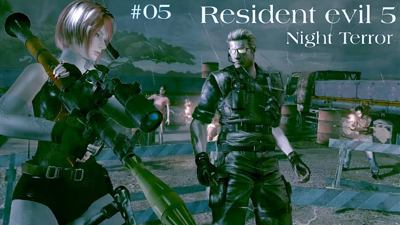 RESIDENT EVIL 5 - Night Terror - Esse capítulo foi uma loucura kkkkk. #05 (Gamehub 4.1.5)