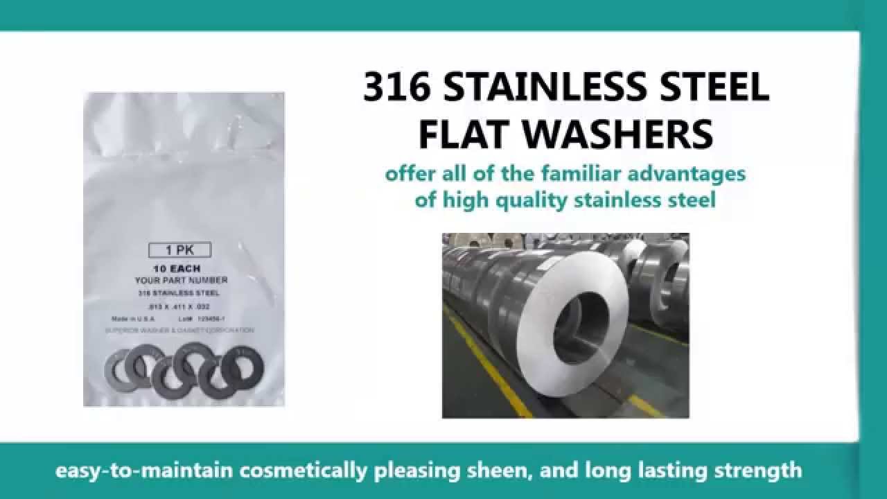 316 Stainless Steel Flat Washers