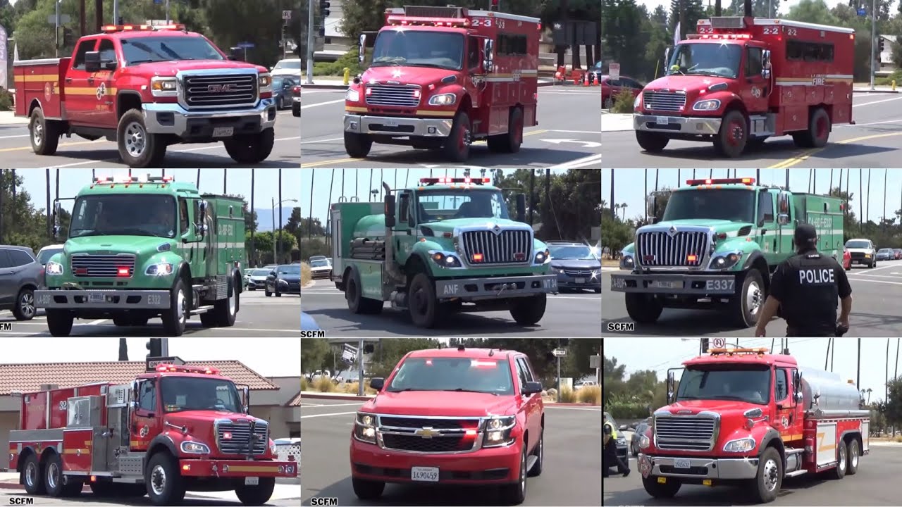 Multiple Units Responding To The Bobcat Fire