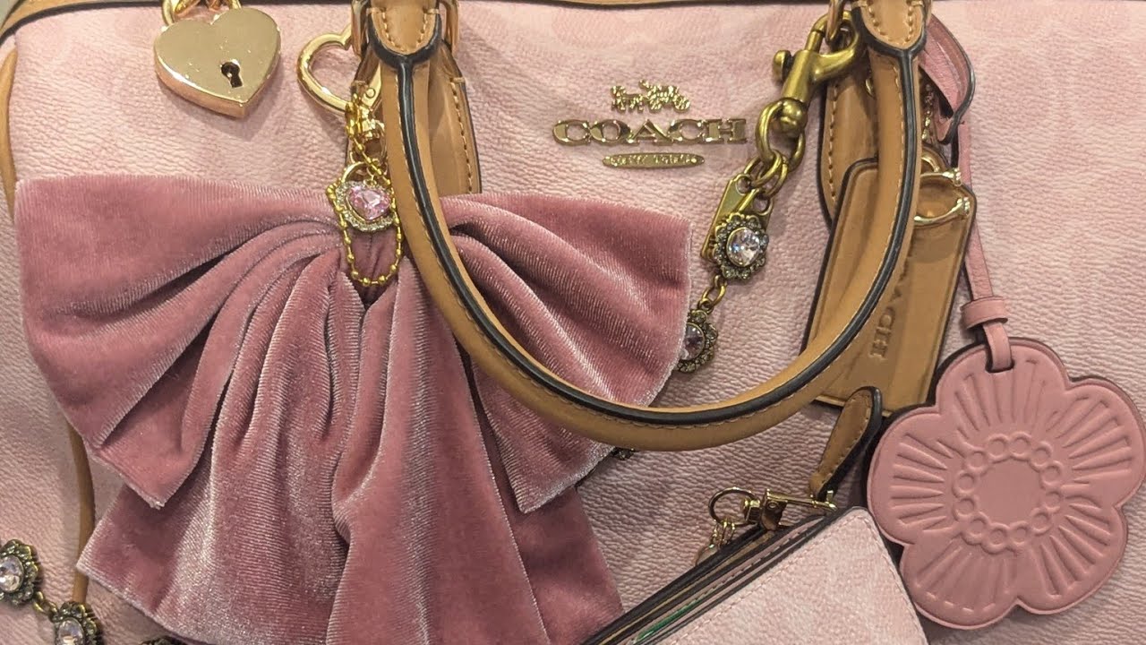 Coach powder pink large rowan Feb 2026 drop WIMB what's in my bag