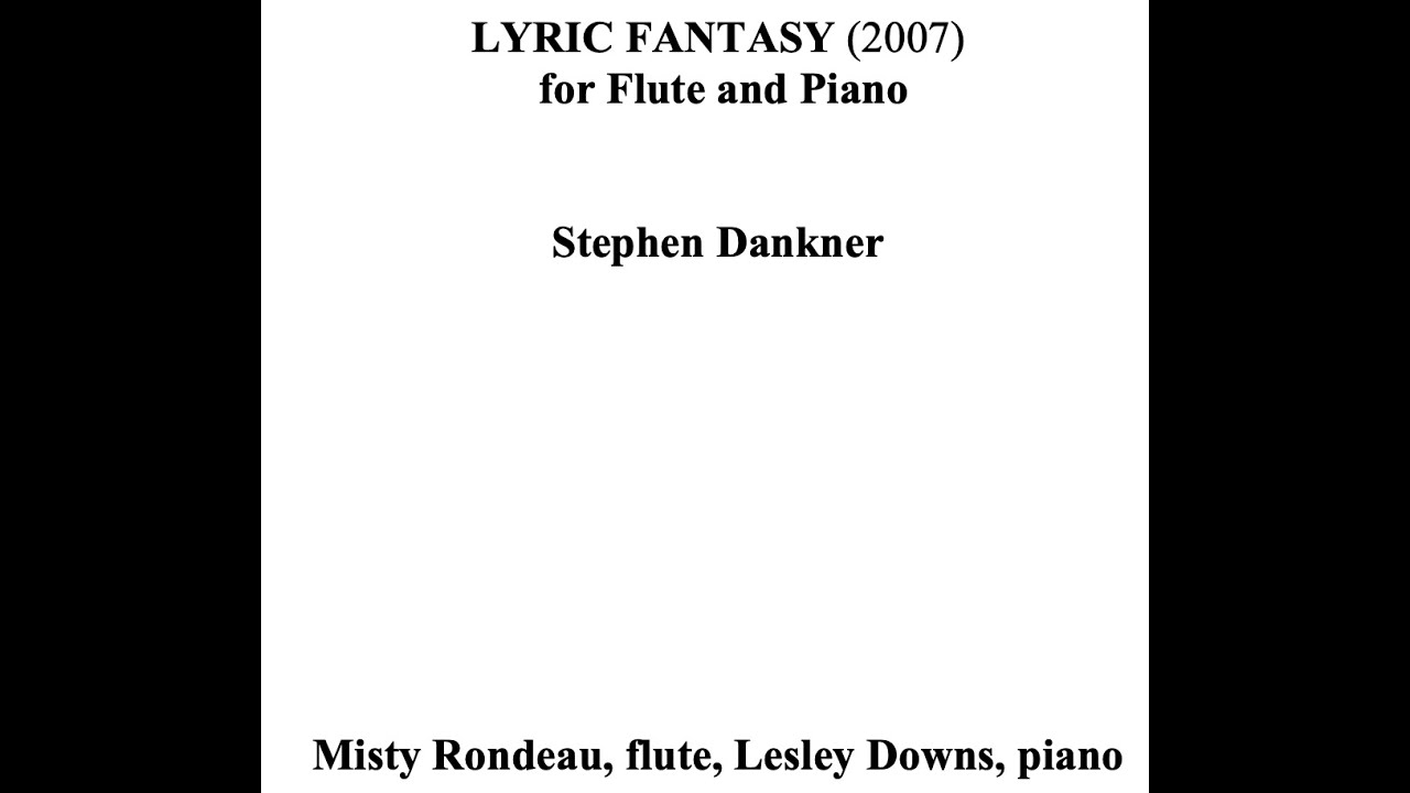 Lyric Fantasy for Flute & Piano