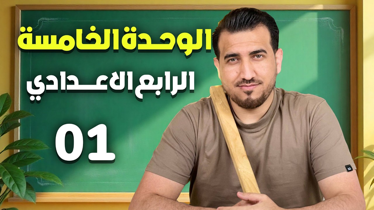 01- كلمات الوحدة الخامسة | انكليزي - الرابع الاعدادي | أ.محمد النوفلي