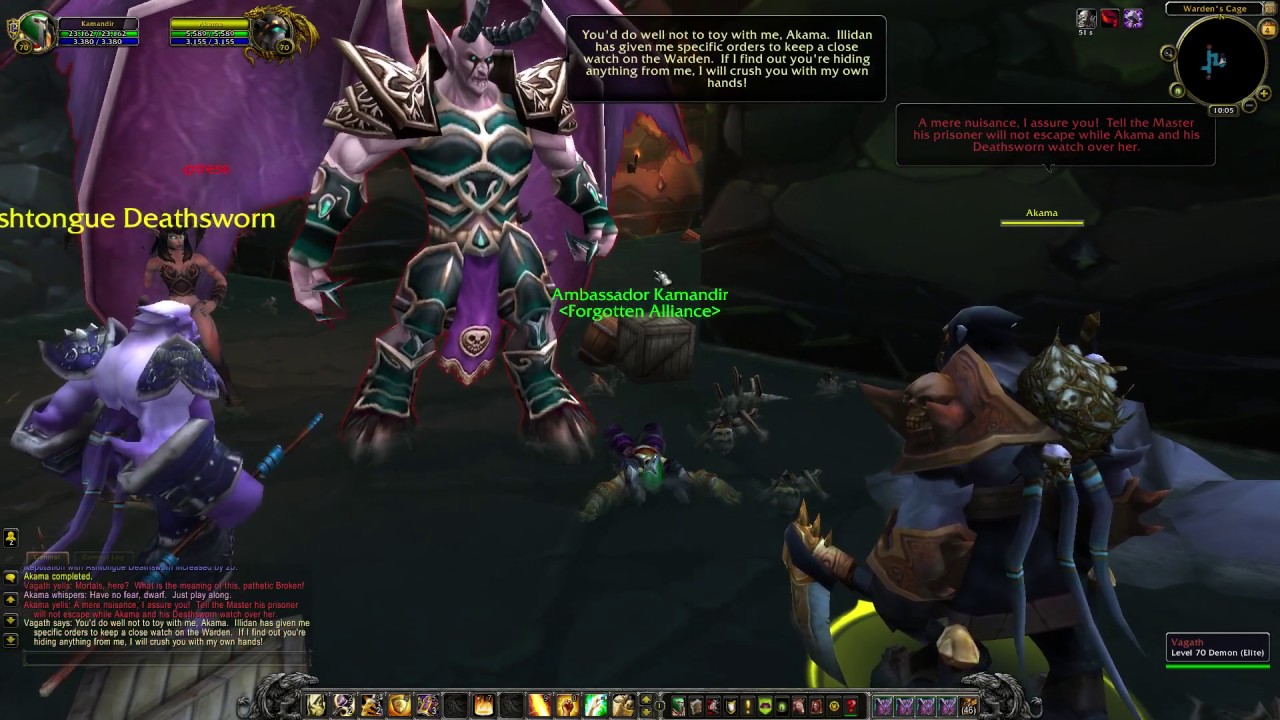 WoW quest #3877 Akama